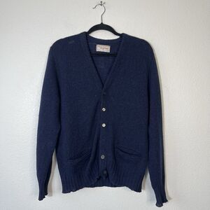 Vintage 60s Royal Clan McGregor Shetland Cardigan Medium Kurt Cobain Grunge